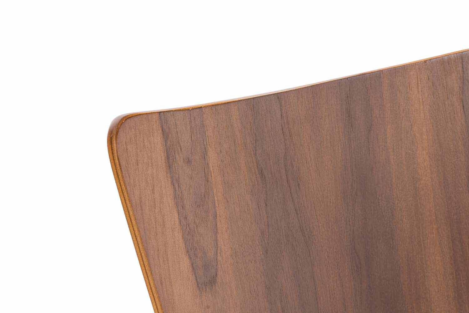 Set di 2 sedie attesa design Aaron in legno di noce, eleganti e impilabili, ideali per uffici e spazi pubblici.