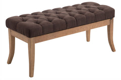 Sitzbank Ramses Stoff antik-hell 100 - braun