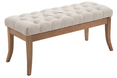 Sitzbank Ramses Stoff antik-hell 100 - creme