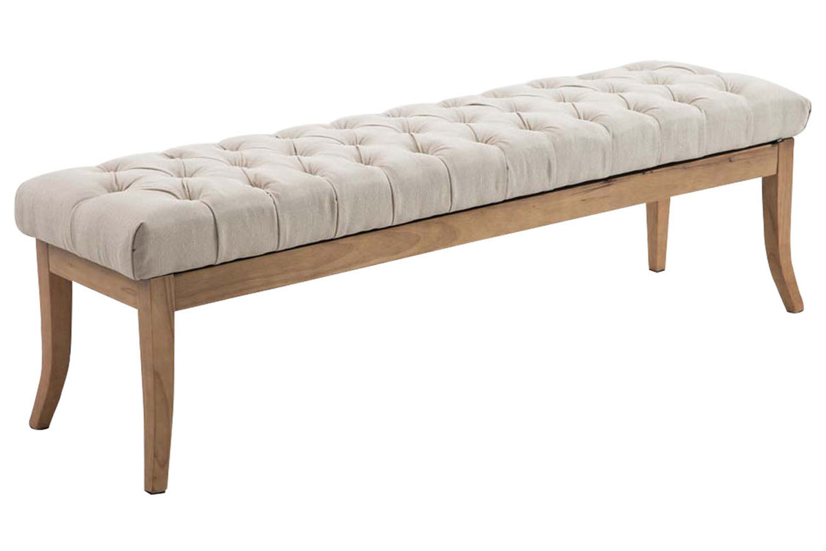 Sitzbank Ramses Stoff antik-hell 150 - creme