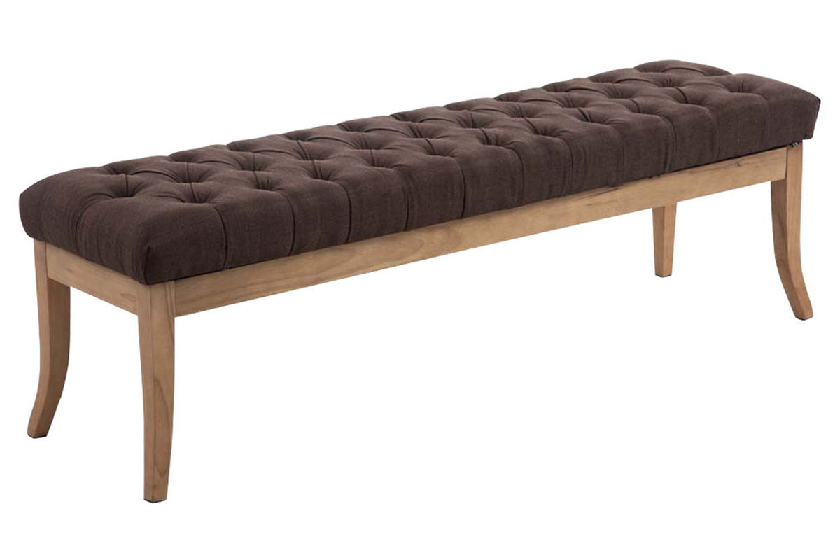 Sitzbank Ramses Stoff antik-hell 150 - braun