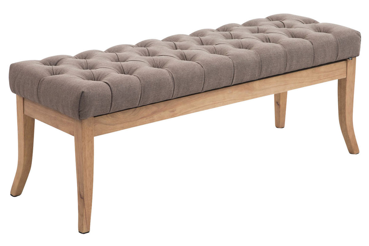 Sitzbank Ramses Stoff antik-hell 120 - taupe
