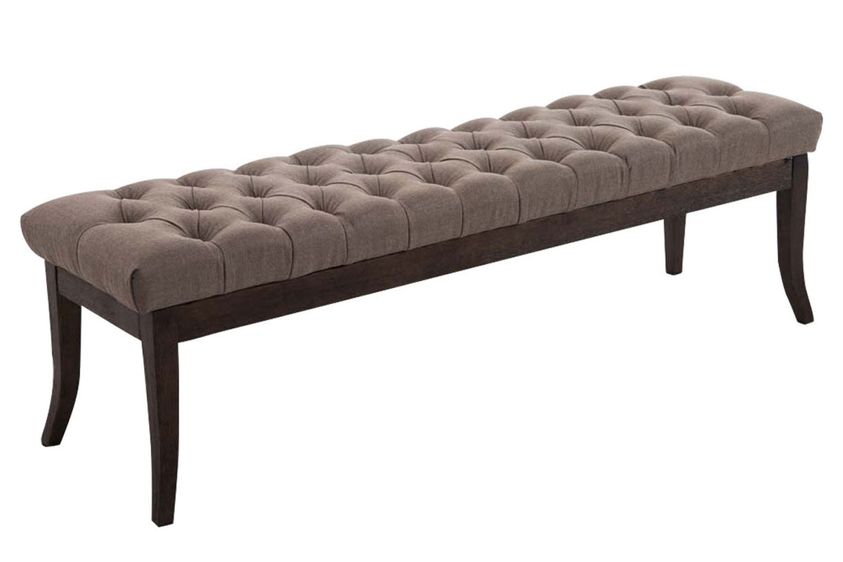 Sitzbank Ramses Stoff antik-dunkel 150 - taupe