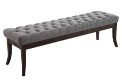 Sitzbank Ramses Stoff antik-dunkel 150 - grau
