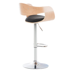 Barhocker Kingston C Stoff - natura/dunkelgrau