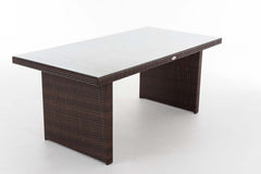 Tisch Avignon 180 cm - braun-meliert