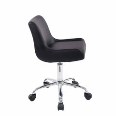 Arbeitshocker Club Kunstleder - schwarz