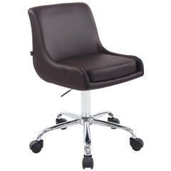 Arbeitshocker Club Kunstleder - braun