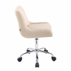 Arbeitshocker Club Kunstleder - creme