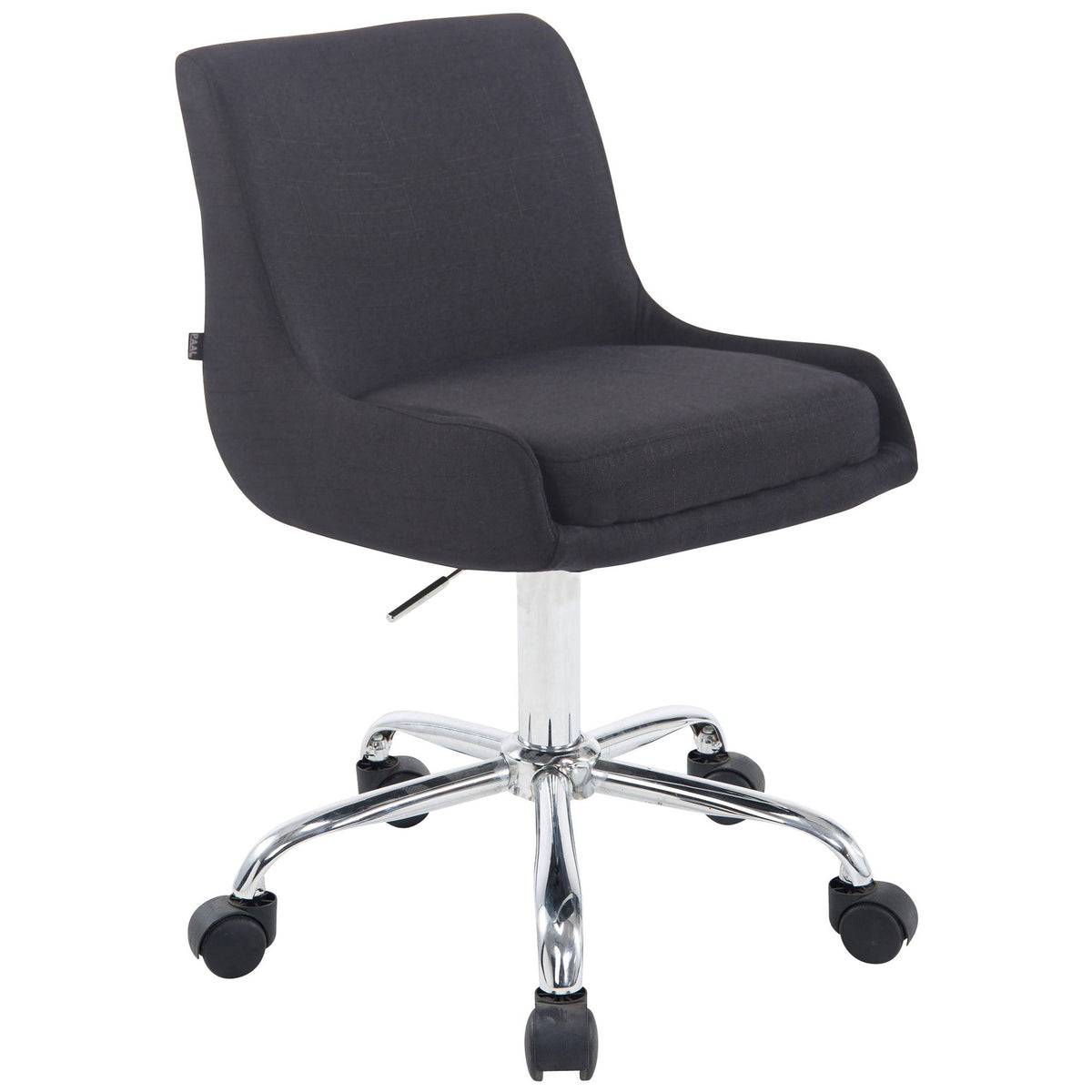 Arbeitshocker Club Stoff - schwarz