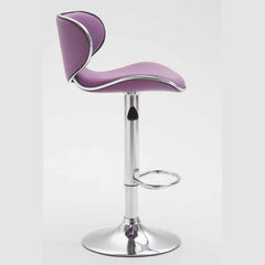 2er Set Barhocker Las Vegas V2 Kunstleder chrom - lila