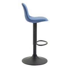 Barhocker Kiel Stoff schwarz - blau