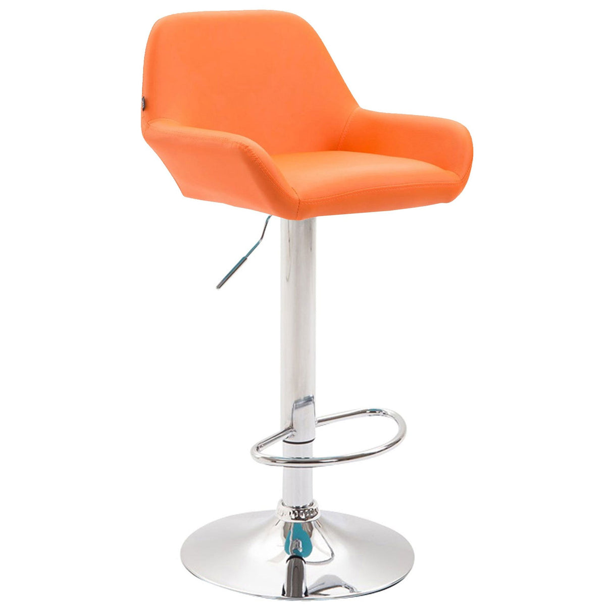 Barhocker Braga Kunstleder chrom - orange