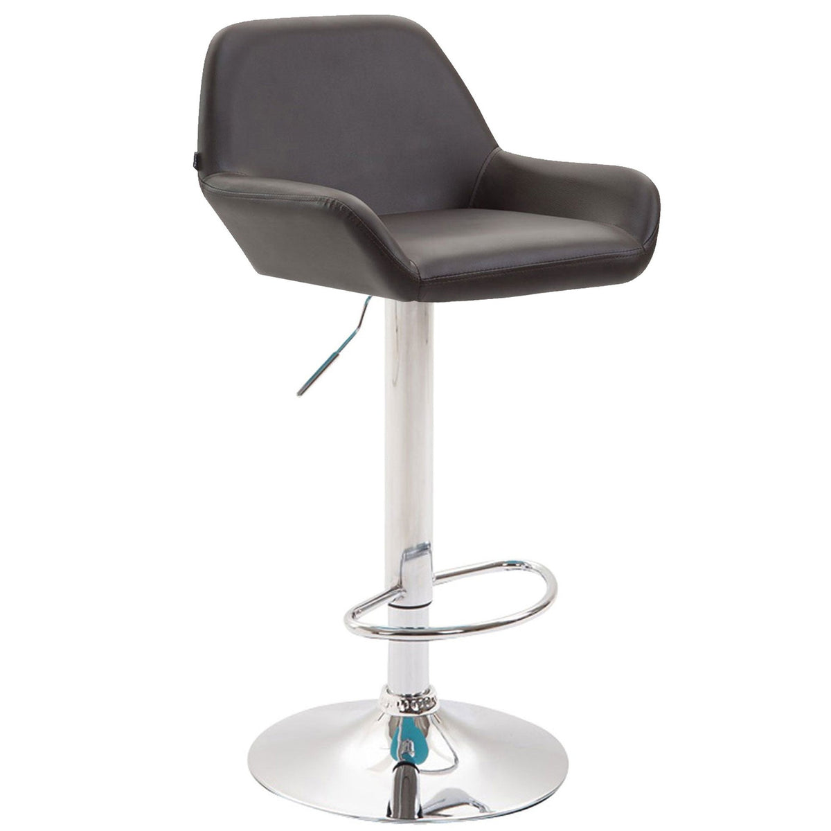 Barhocker Braga Kunstleder chrom - braun