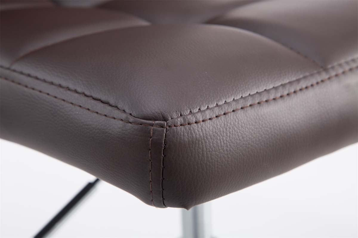2er Set Lounger Palma V2 Kunstleder - braun by Dropshipping-Europe – Barhocker