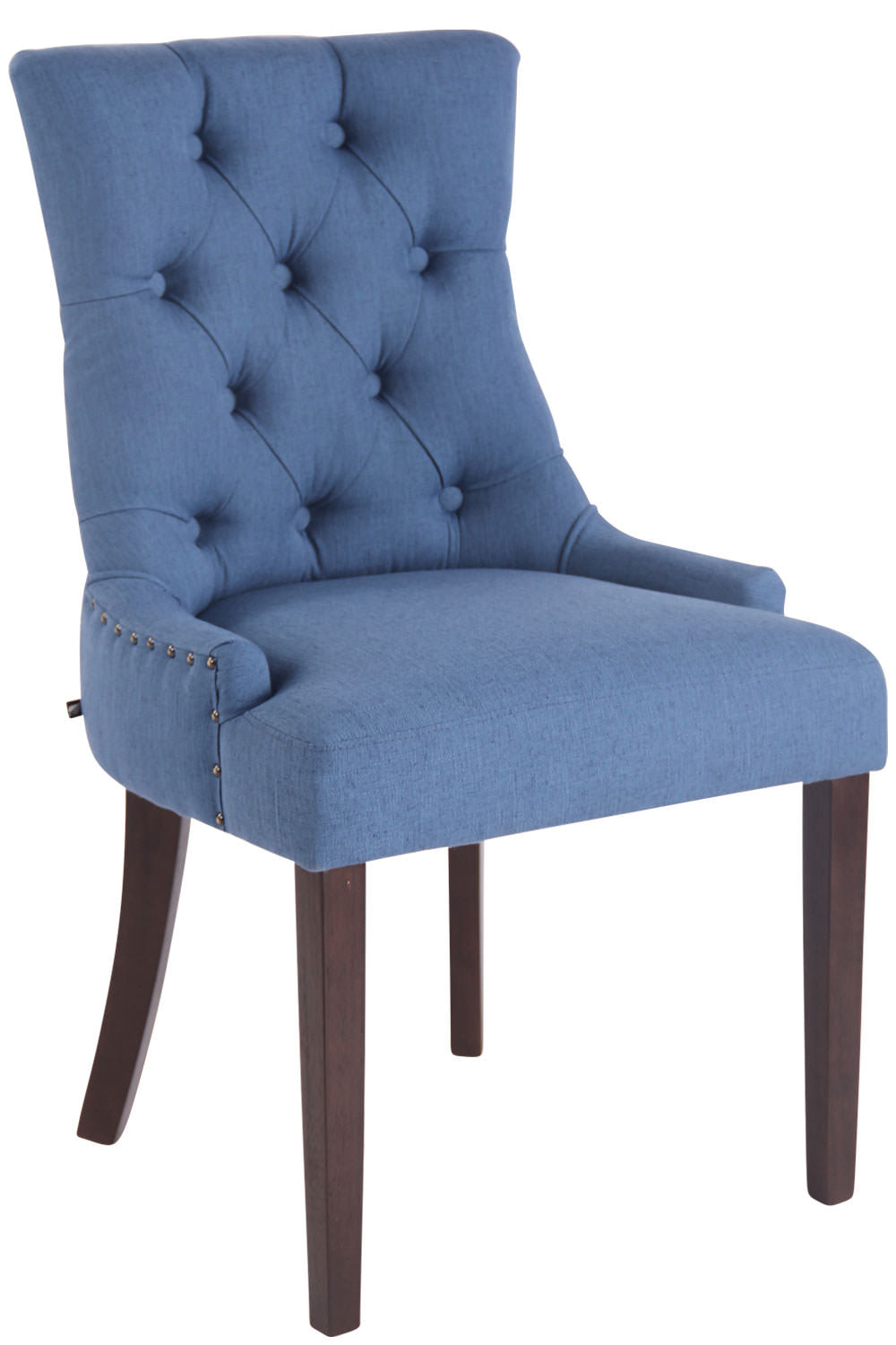 Esszimmerstuhl Aberdeen Stoff antik - blau