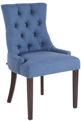 Esszimmerstuhl Aberdeen Stoff antik - blau