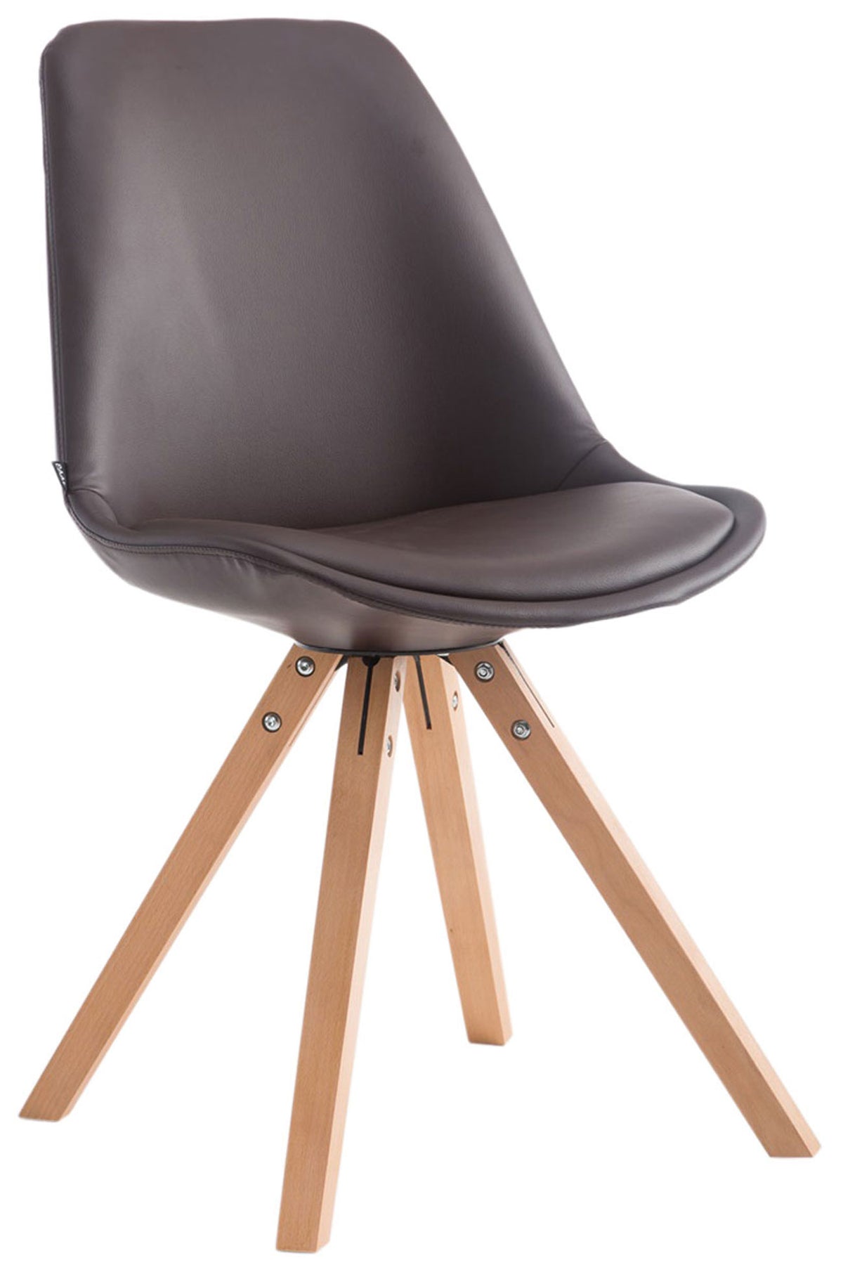 Besucherstuhl Laval Natura Square - braun