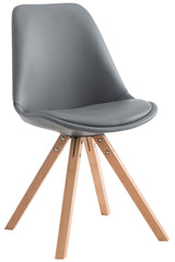 Besucherstuhl Laval Natura Square - grau