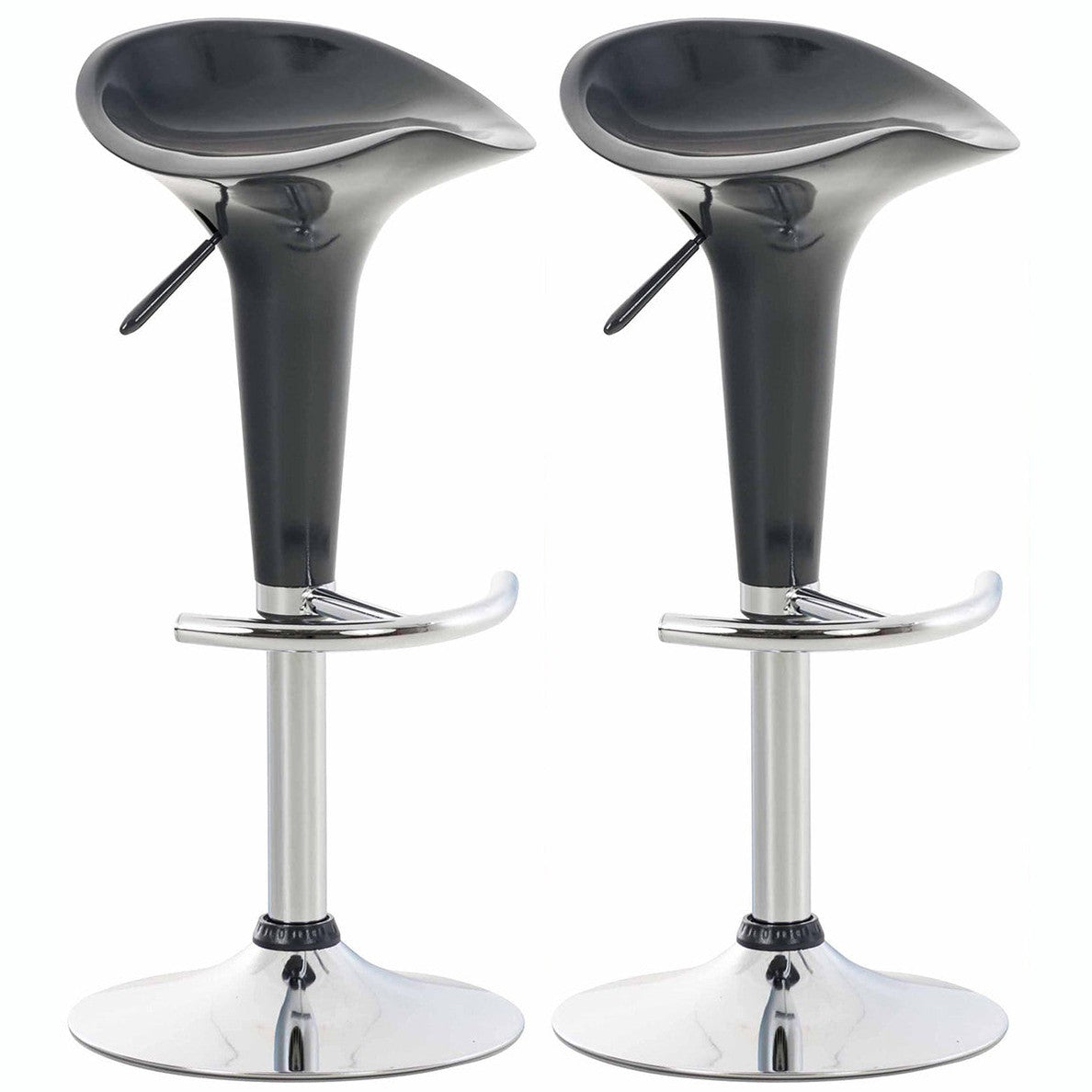 2er Set Barhocker Saddle - grau
