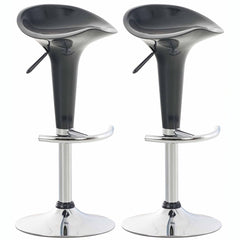 2er Set Barhocker Saddle - grau
