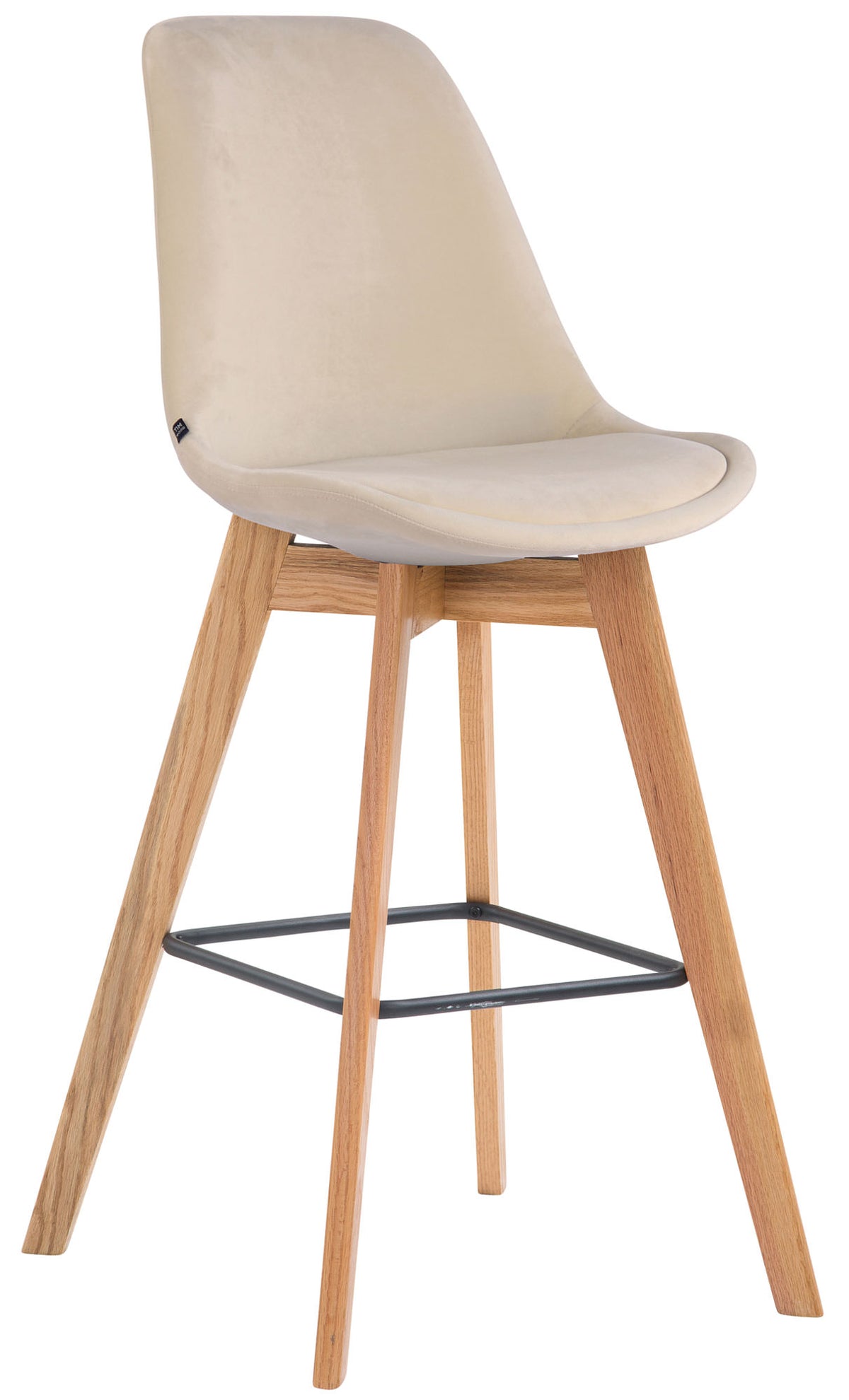 Barhocker Metz Samt natura - creme