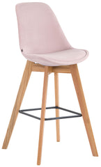 Barhocker Metz Samt natura - pink