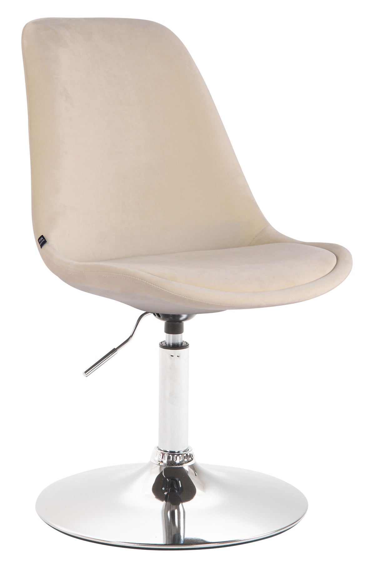 Esszimmerstuhl Maverick Samt chrom - creme