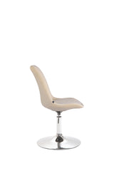 Esszimmerstuhl Maverick Samt chrom - creme