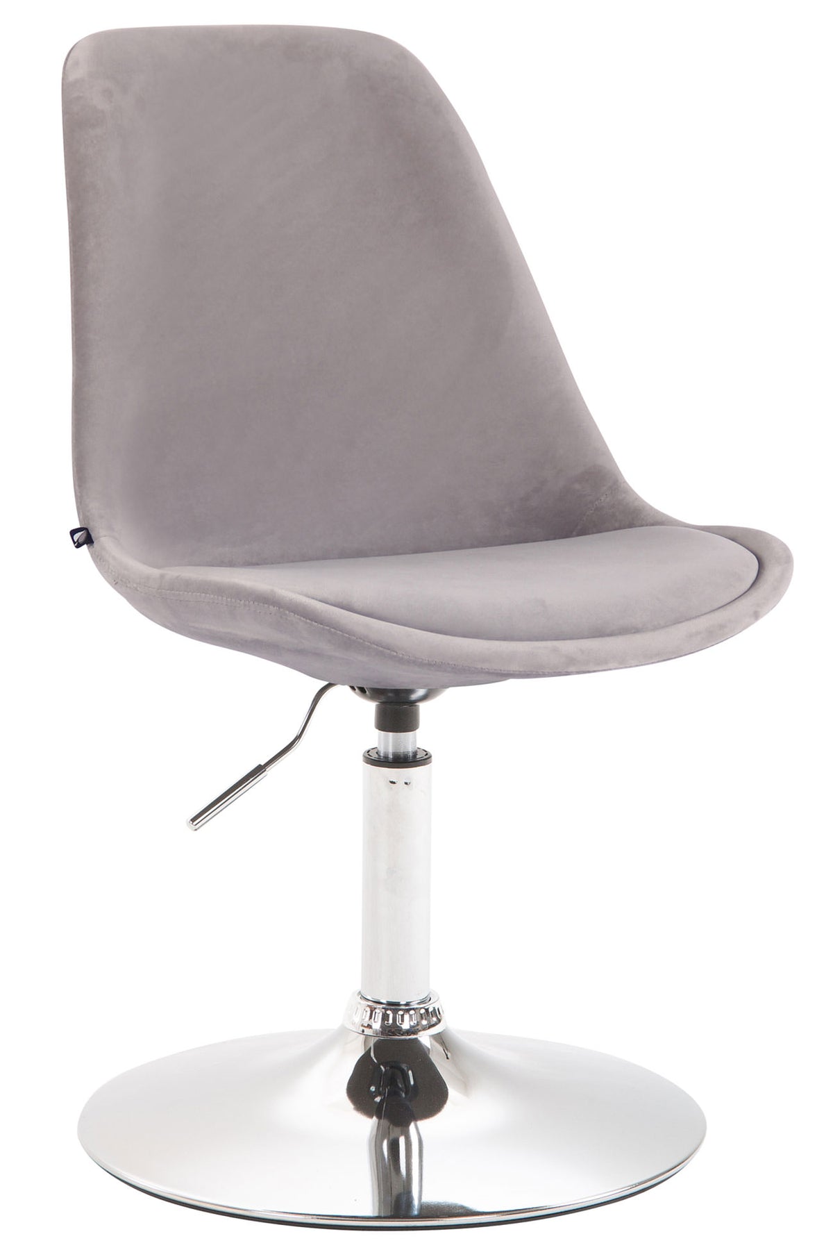 Esszimmerstuhl Maverick Samt chrom - grau