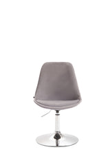 Esszimmerstuhl Maverick Samt chrom - grau