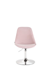 Esszimmerstuhl Maverick Samt chrom - pink