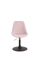 Esszimmerstuhl Maverick Samt schwarz - pink