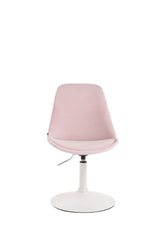 Esszimmerstuhl Maverick Samt weiß - pink