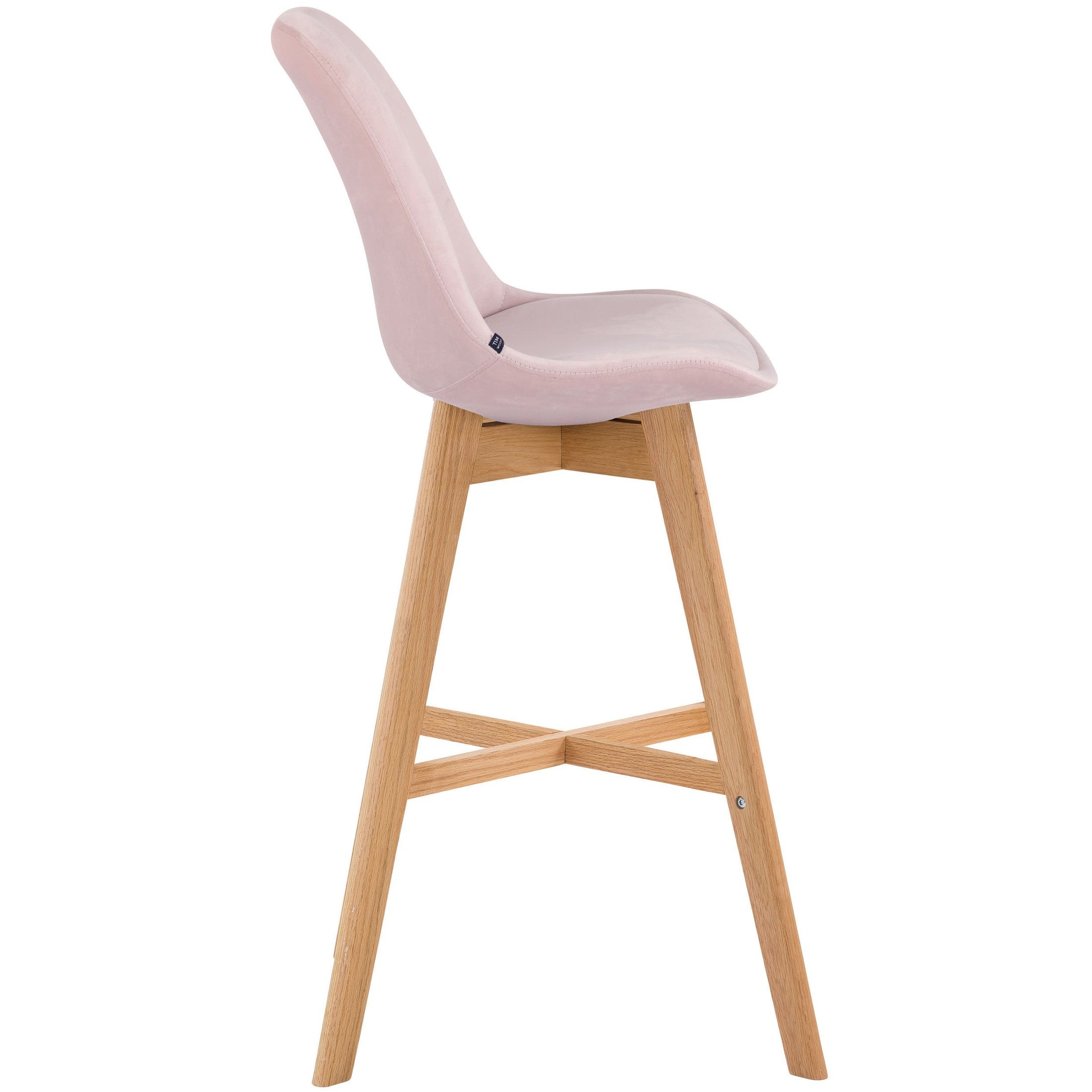 Barhocker Cannes Samt natura - pink - InfinityMarket