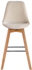 Barhocker Metz Samt natura - creme