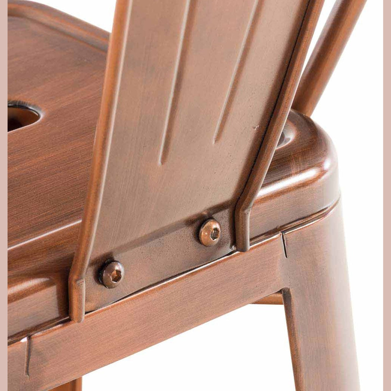 4er Set Barhocker Aiden - kupfer by Dropshipping-Europe – Barhocker