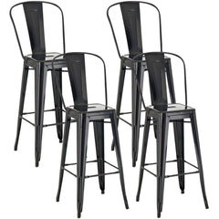 4er Set Barhocker Aiden - schwarz by Dropshipping-Europe – Barhocker