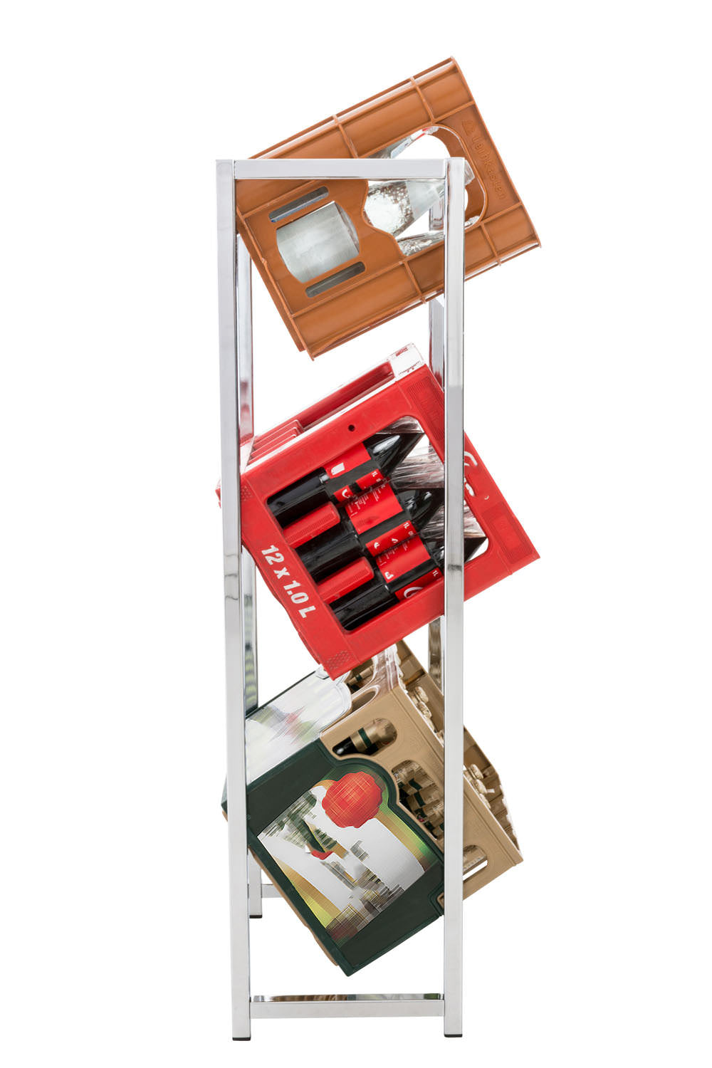 3er Getr�nkekistenst�nder Lennert - chrom by Dropshipping-Europe – M�bel