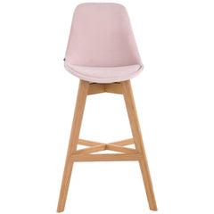 2er Set Barhocker Cannes Samt natura - pink
