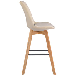 2er Set Barhocker Metz Samt natura - creme
