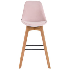 2er Set Barhocker Metz Samt natura - pink