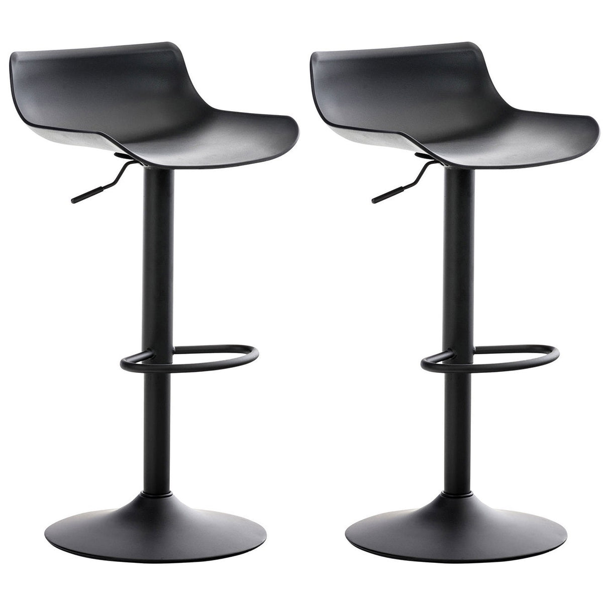 2er Set Barhocker Aveiro - schwarz