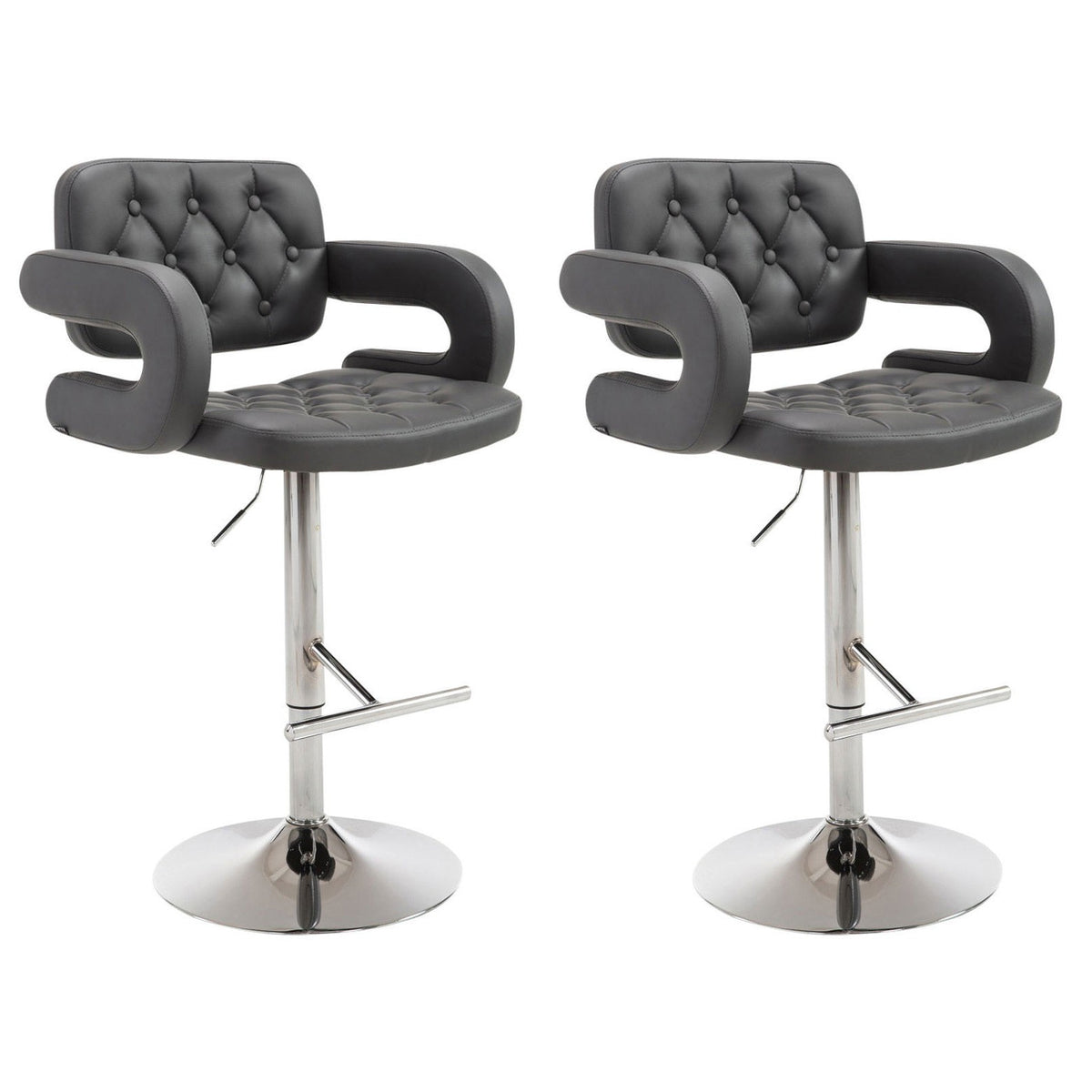 2er Set Barhocker Dublin C - grau