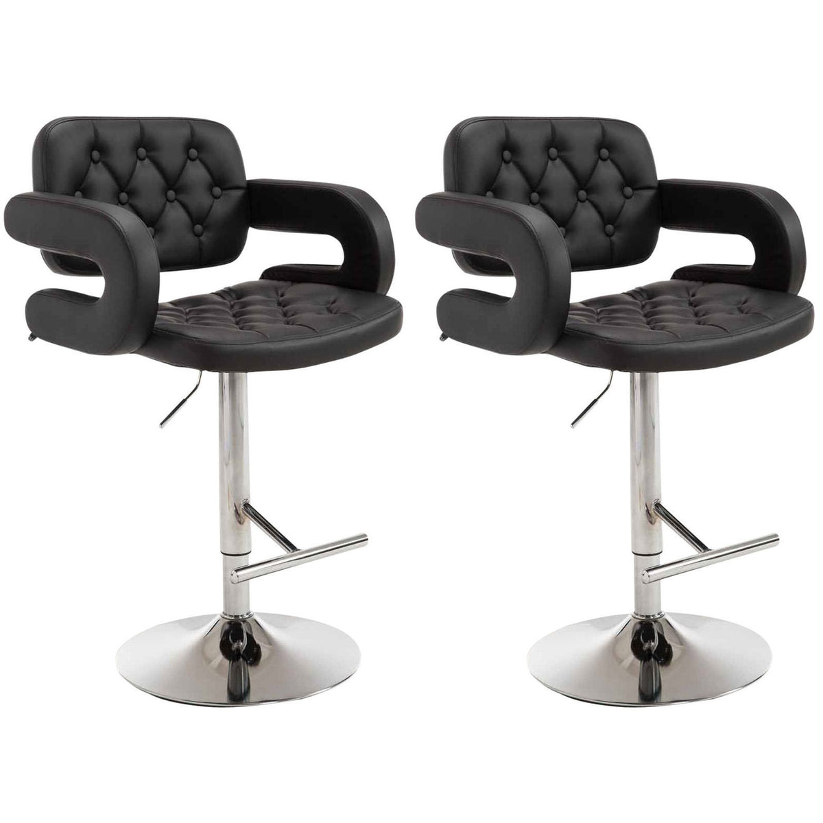 2er Set Barhocker Dublin C - schwarz