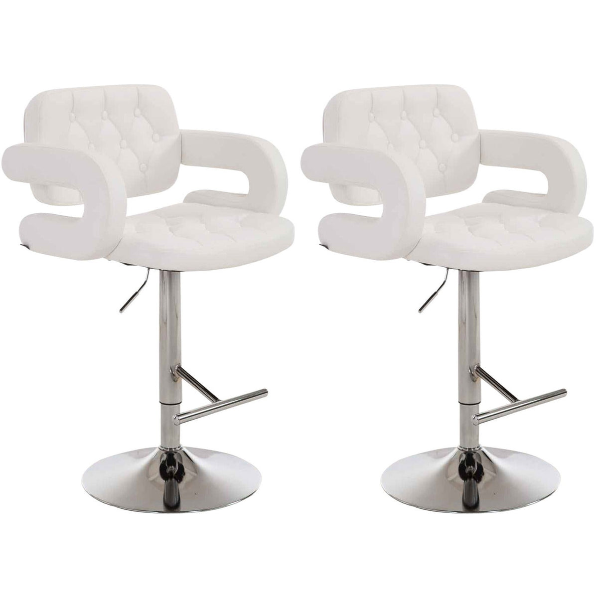 2er Set Barhocker Dublin C - weiß