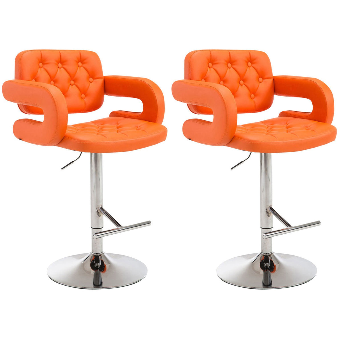 2er Set Barhocker Dublin C - orange