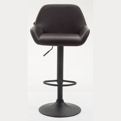 2er Set Barhocker Braga Kunstleder schwarz - braun