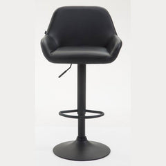 2er Set Barhocker Braga Kunstleder schwarz - schwarz