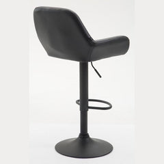 2er Set Barhocker Braga Kunstleder schwarz - schwarz